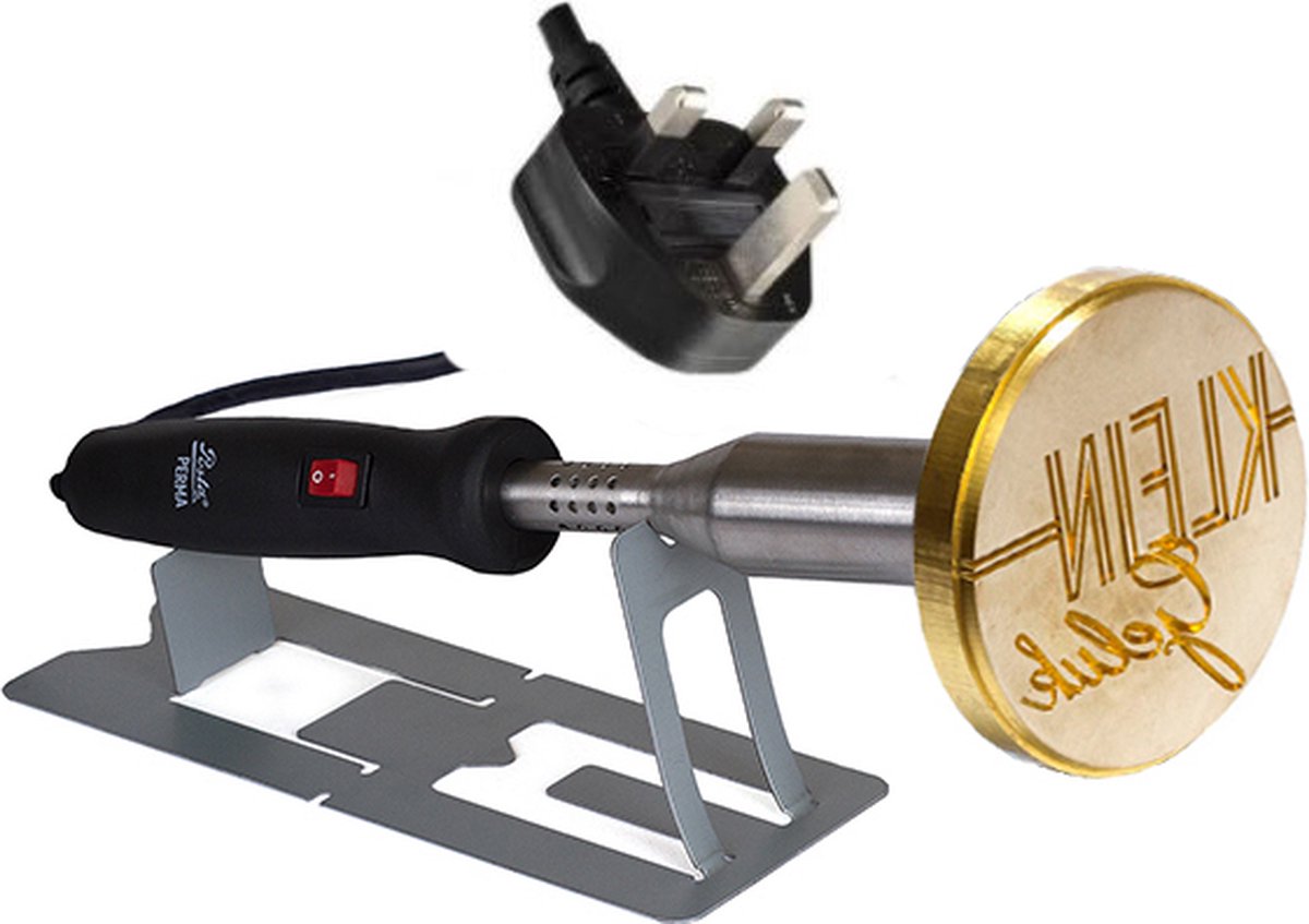 Posta Perma | brandstempel | Ø90mm-500 Watt-Messing-G-stekker (VK + Ierland)